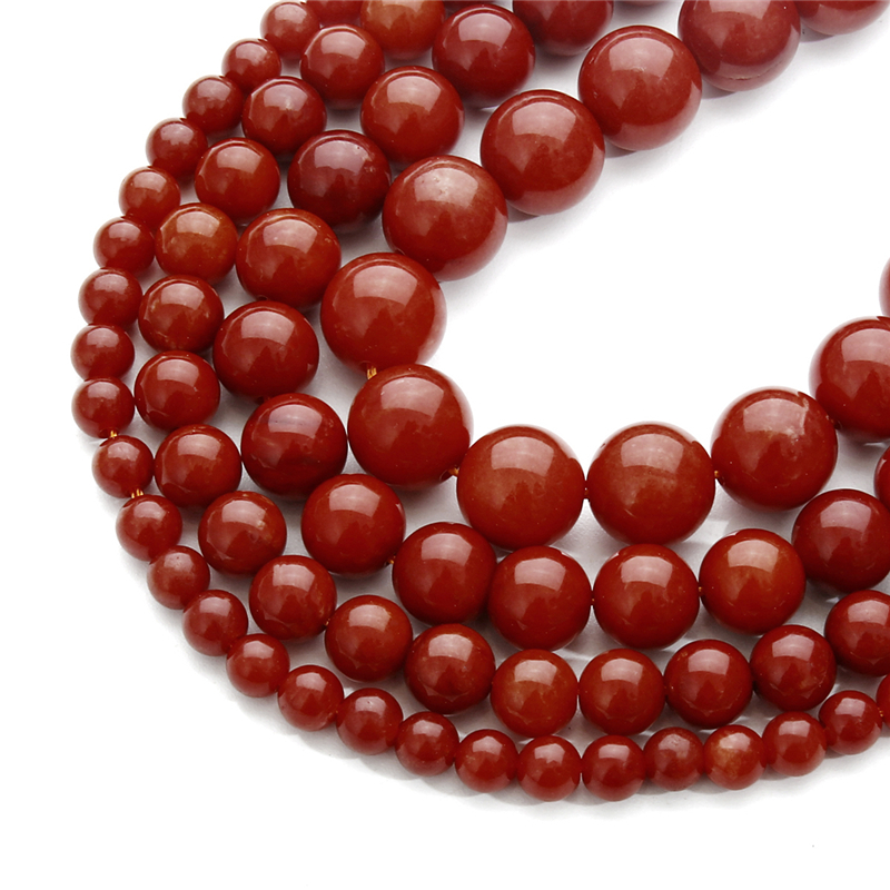Jewelry Making Stones - 1 Strand Red Carnelian Agate Natural