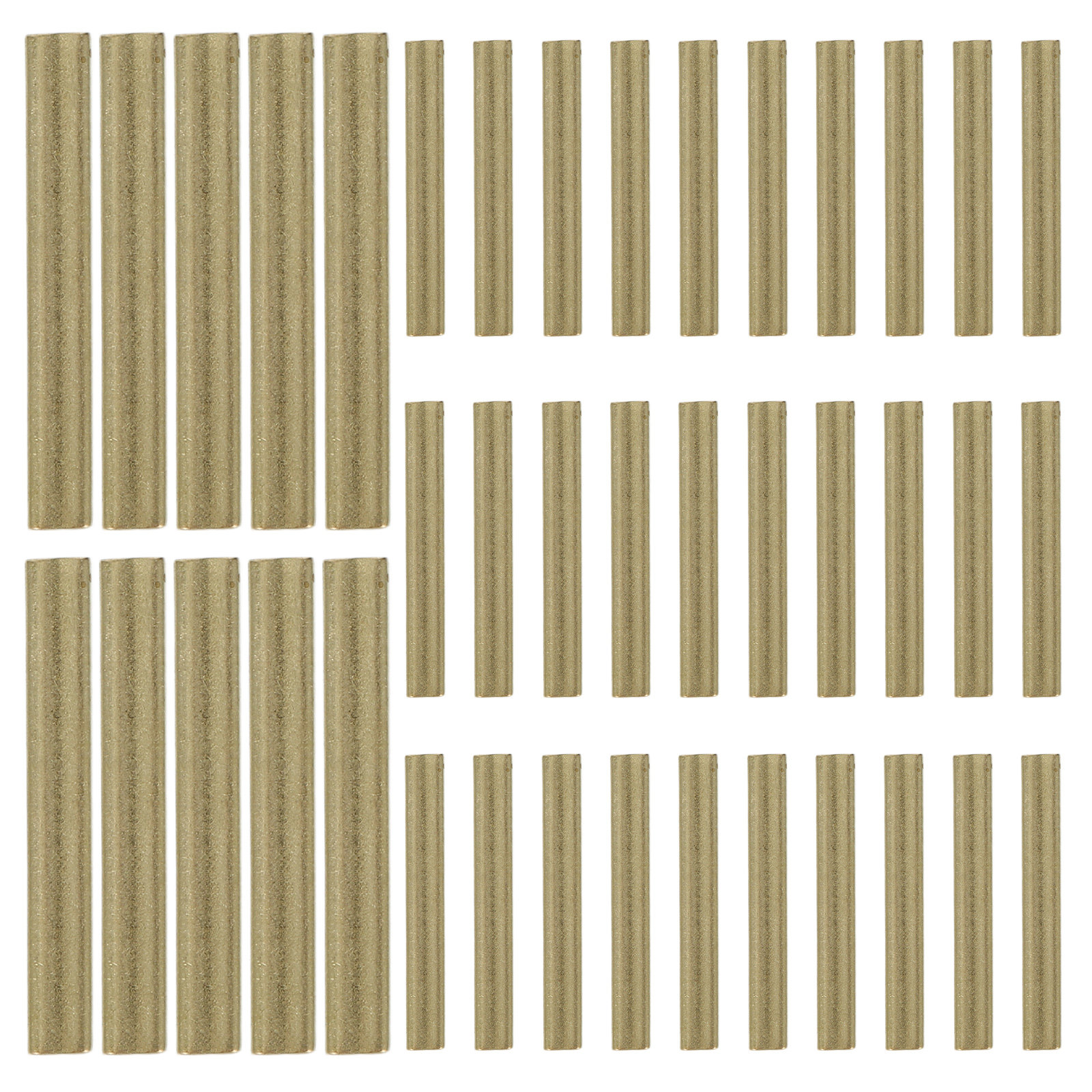 Jewelry Making Youtube - 100Pcs Brass Hollow Square Tubes Gold