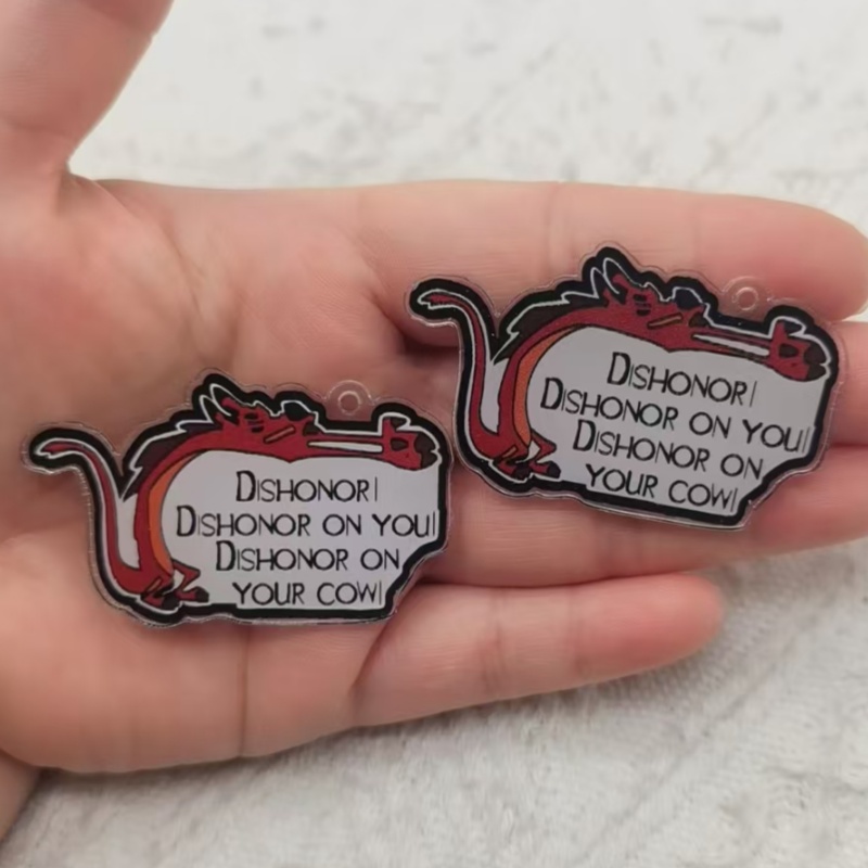 Jewelry Making Quotes - 10pcs acrylic cartoon animal quote pendant,