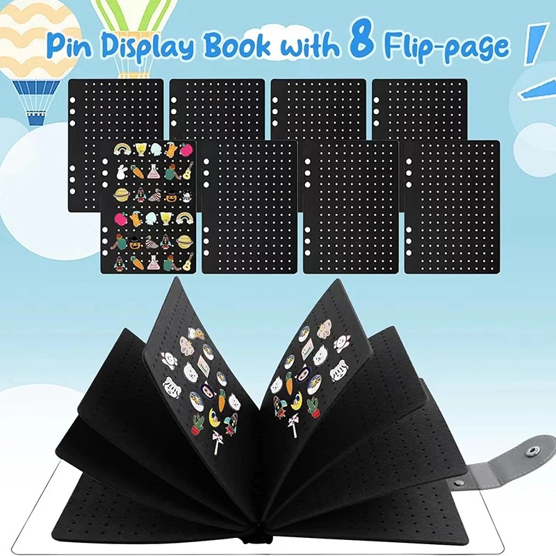 Jewelry Making Journal - Felt Pin Brooch Display Storage Book