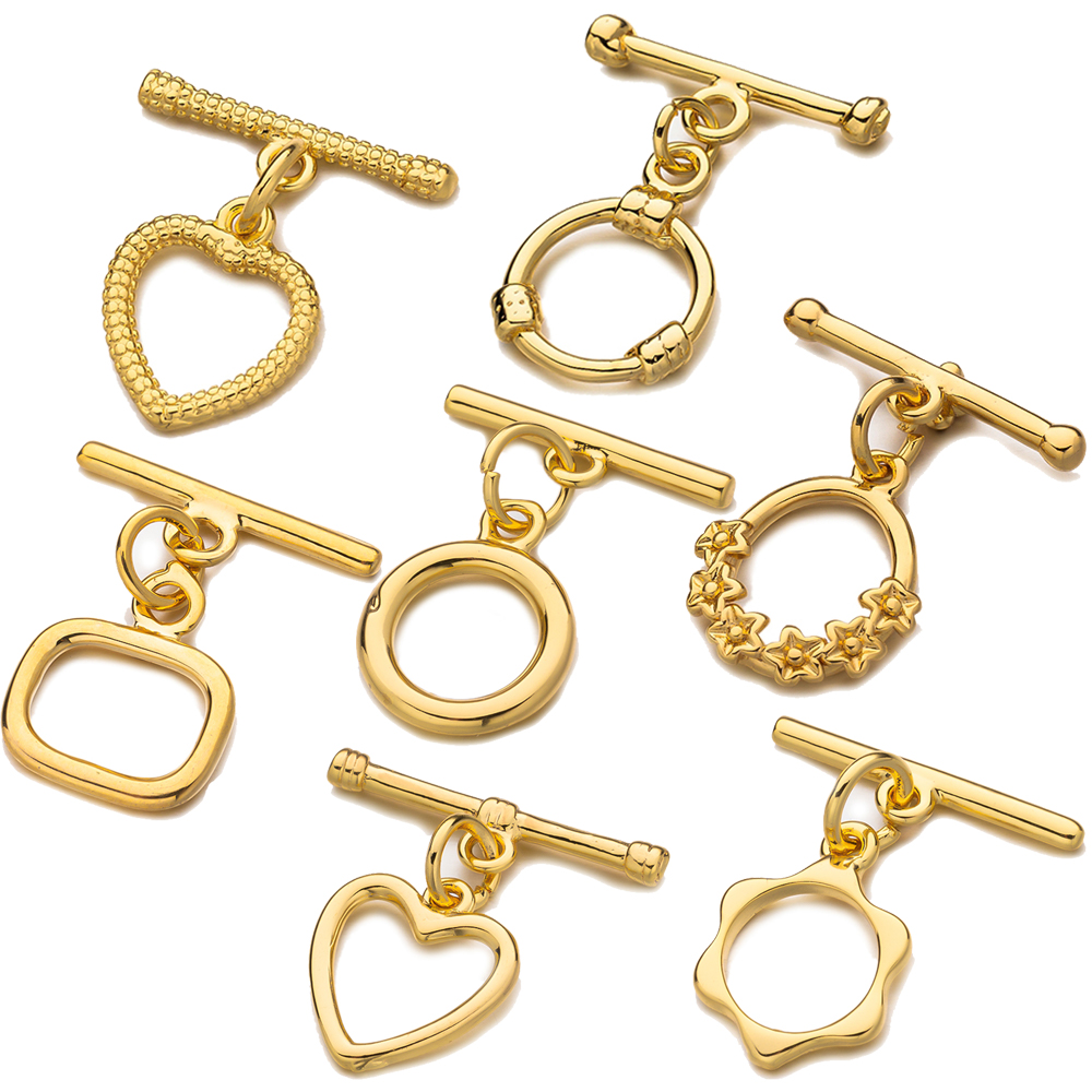 Toggle Clasp Gold - 2Sets18K Gold Plated Brass OT Clasp