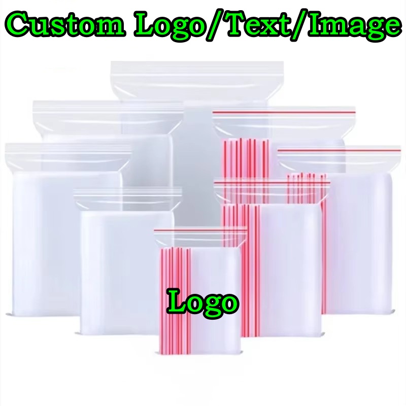 Jewelry Making Journal - Clear PE Plastic Zipper Packaging Bag