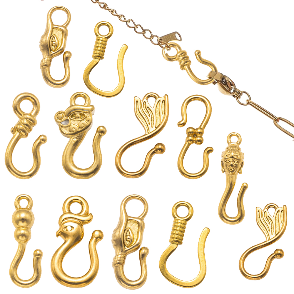 Toggle Clasp Gold - 5pcs Stainless Steel S Hook Ring