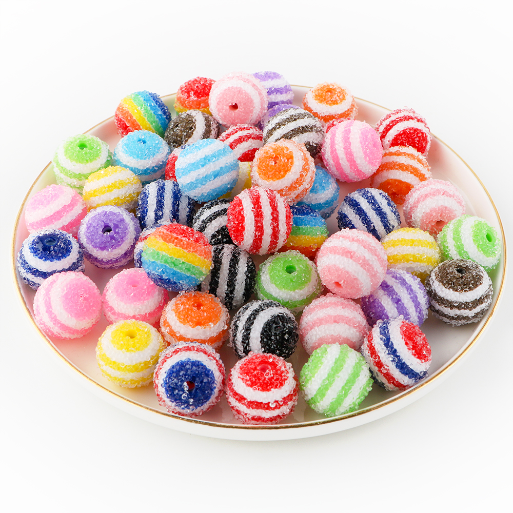 Jewelry Making Process - 5Pcs/lot 20MM Round Acrylic Sugar Sand
