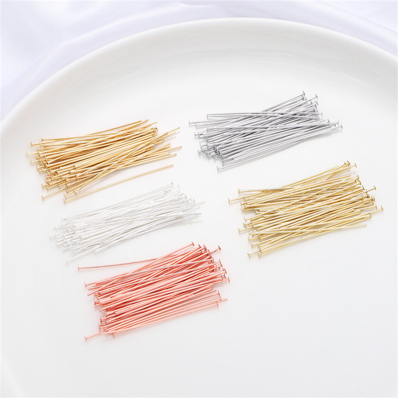 50pcs/pack 925 Sterling Silver - Jewelry Making Head Pins 리뷰 및 가격