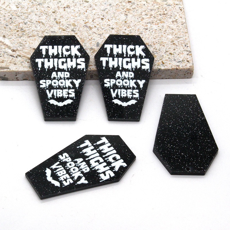 10pcs acrylic dark coffin quot - Jewelry Making Quotes 리뷰 및 가격