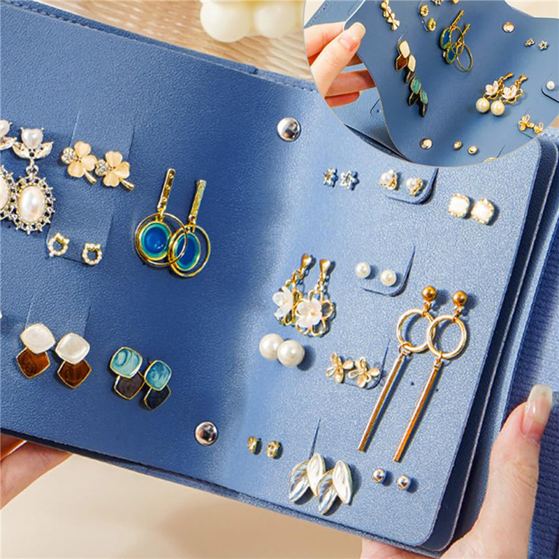 1PC PU Leather Ear Stud Storag - Jewelry Making Journal 리뷰 및 가격