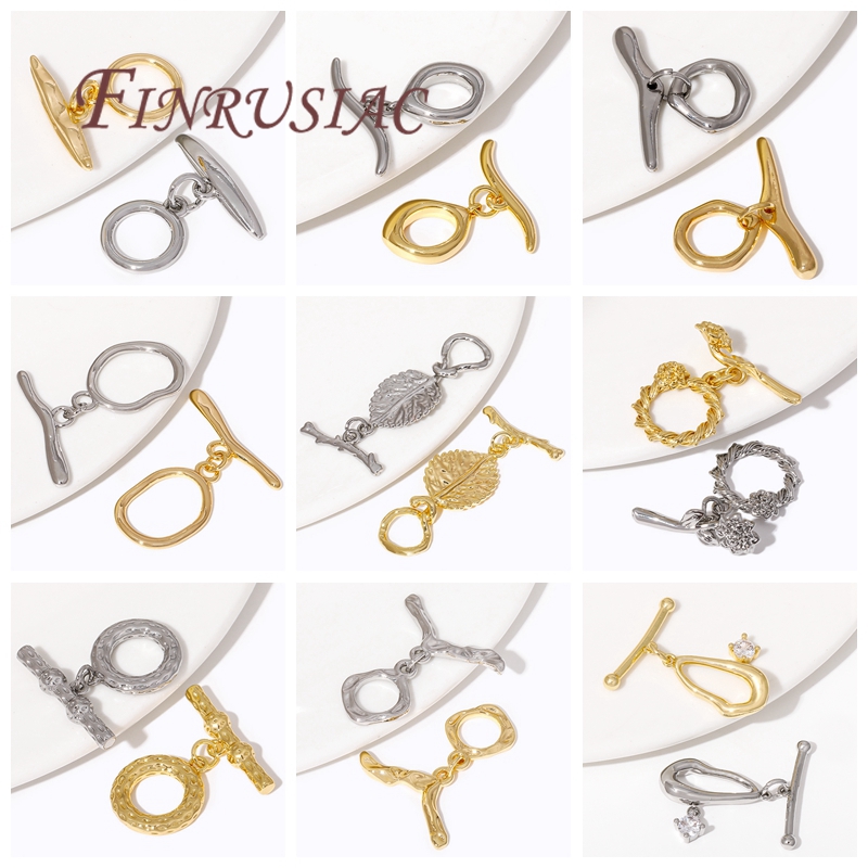 2/4Pcs 18K Gold Plated Toggle  - Toggle Clasp Gold 리뷰 및 가격