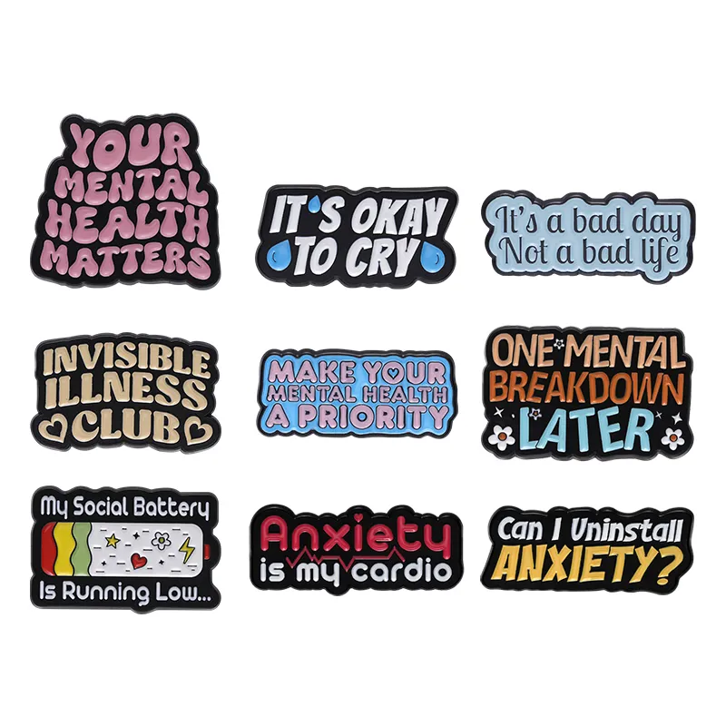 Quote Anxiety Brooch Enamel Pi - Jewelry Making Quotes 리뷰 및 가격