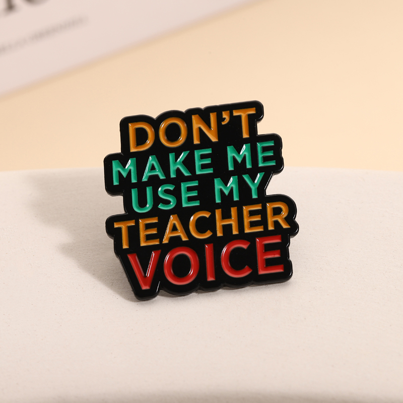 Teacher Vibes Enamel Pins Don' - Jewelry Making Quotes 리뷰 및 가격