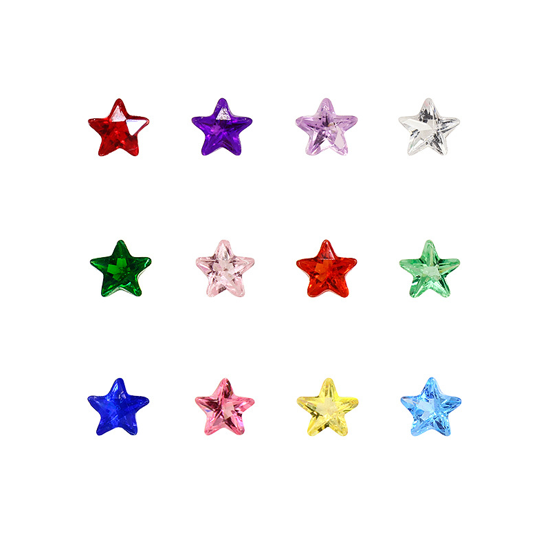240pc/lot 4mm 5mm star heart b - Jewelry Making Stones 리뷰 및 가격