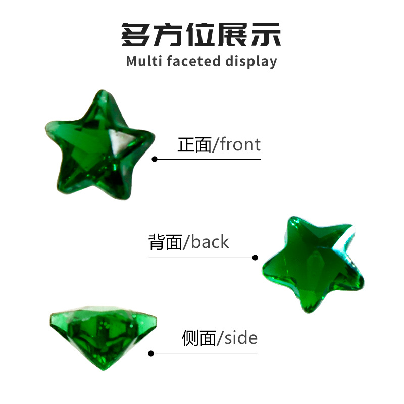 240pc/lot 4mm 5mm star heart b - Jewelry Making Stones 리뷰 및 가격