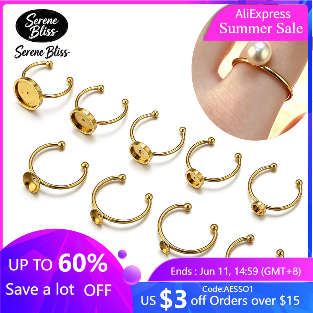 10pcs Stainless Steel Round Ad - Jewelry Making Stones 리뷰 및 가격