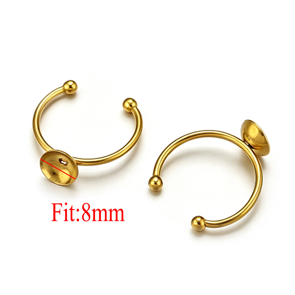 10pcs Stainless Steel Round Ad - Jewelry Making Stones 리뷰 및 가격