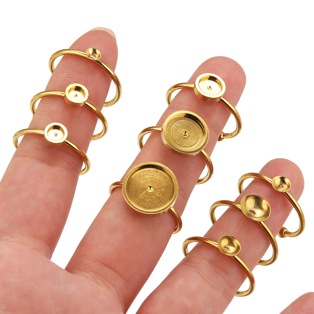 10pcs Stainless Steel Round Ad - Jewelry Making Stones 리뷰 및 가격
