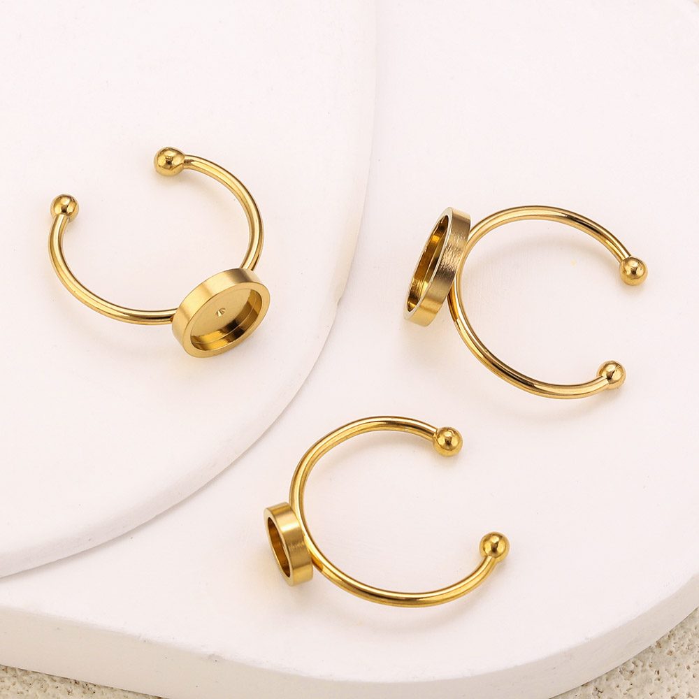 10pcs Stainless Steel Round Ad - Jewelry Making Stones 리뷰 및 가격
