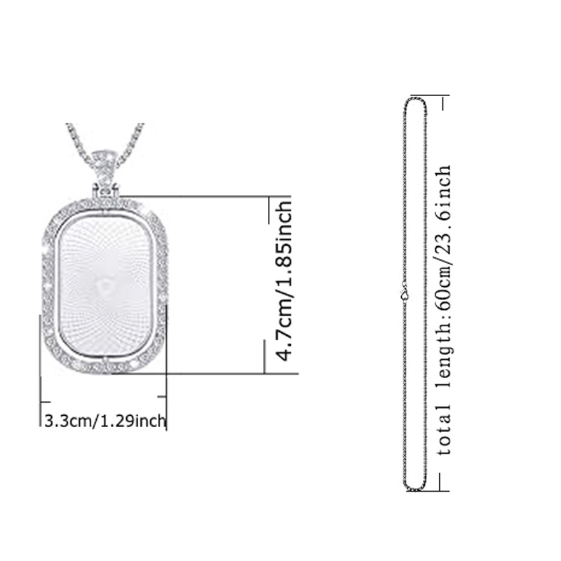 Personalized Custom Rectangula - Jewelry Making 리뷰 및 가격