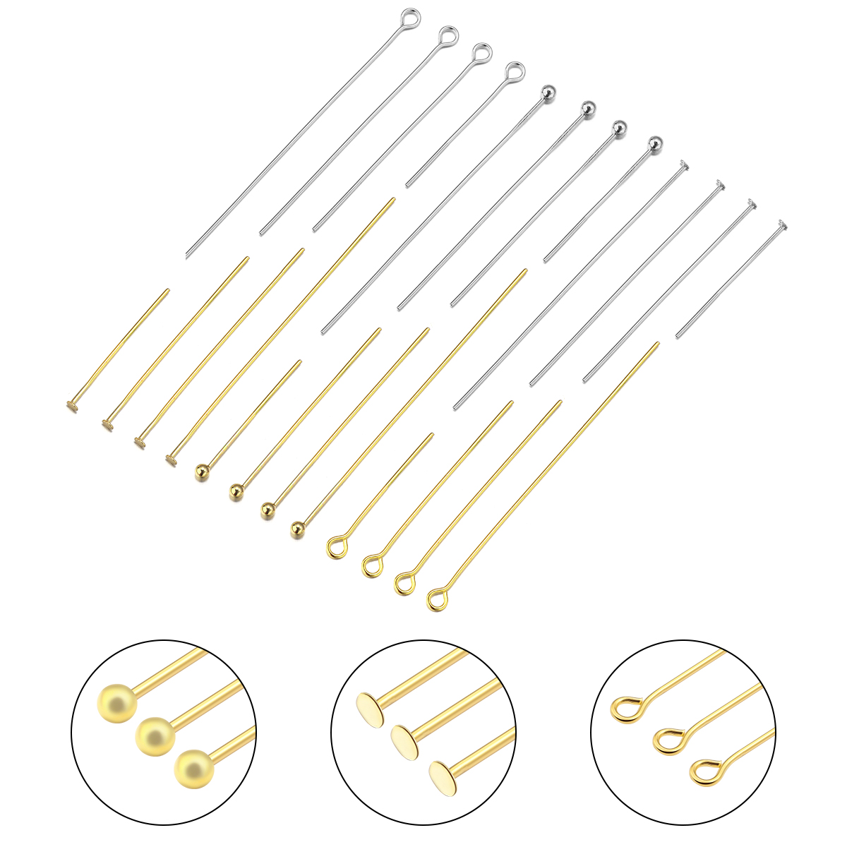 50-100pcs Stainless Steel Flat - Jewelry Making Head Pins 리뷰 및 가격