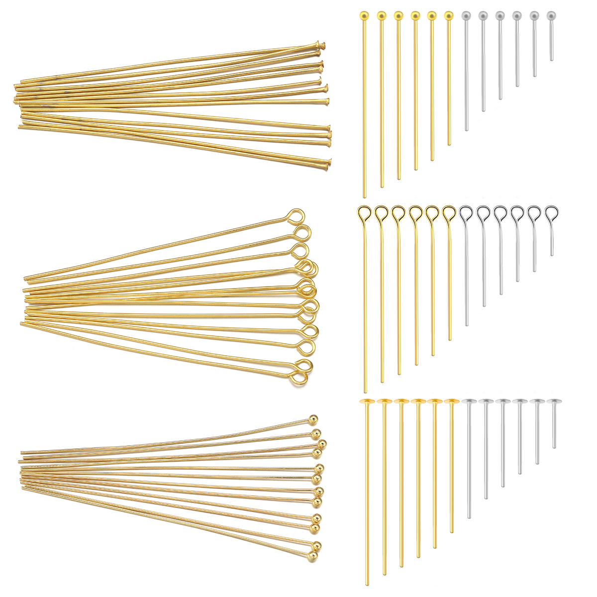 50-100pcs Stainless Steel Flat - Jewelry Making Head Pins 리뷰 및 가격