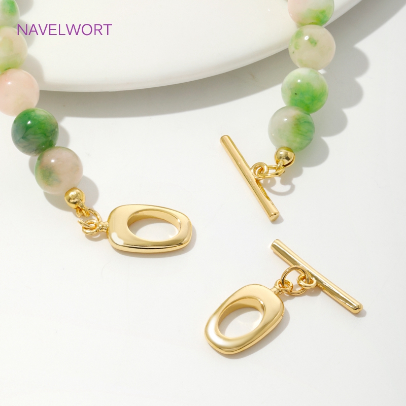 18K Gold Plated Brass Irregula - Toggle Clasp Gold 리뷰 및 가격