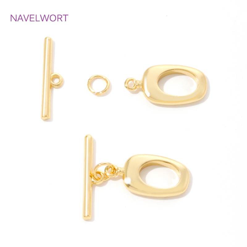 18K Gold Plated Brass Irregula - Toggle Clasp Gold 리뷰 및 가격