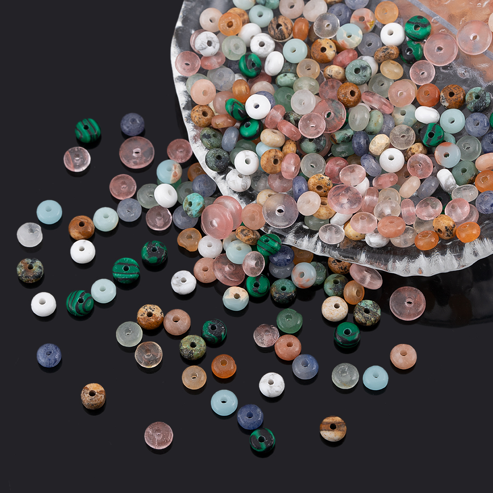 160pcs 4mm Natural Stone Abacu - Jewelry Making Stones 리뷰 및 가격