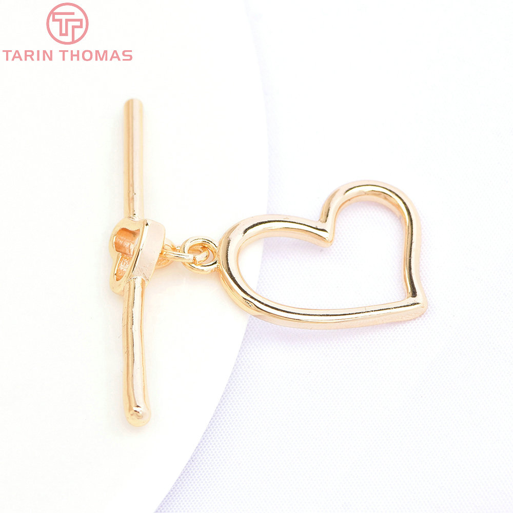(6543) 4 Sets 15x19MM 24K Gold - Toggle Clasp Gold 리뷰 및 가격