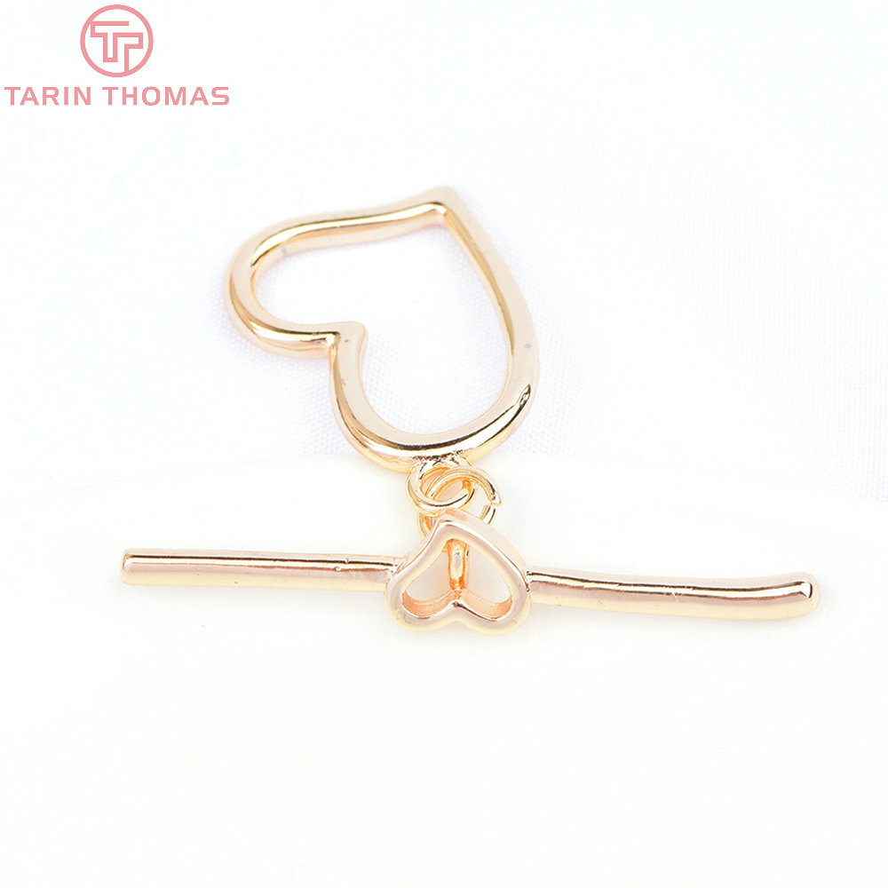(6543) 4 Sets 15x19MM 24K Gold - Toggle Clasp Gold 리뷰 및 가격