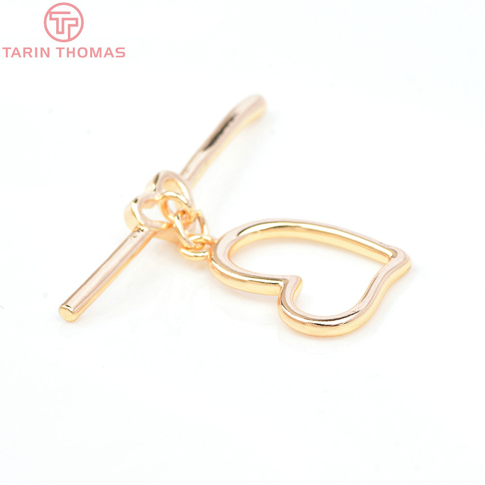 (6543) 4 Sets 15x19MM 24K Gold - Toggle Clasp Gold 리뷰 및 가격