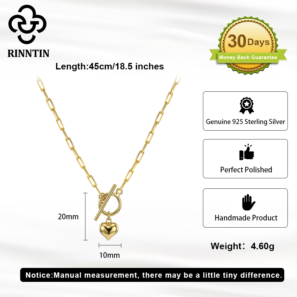 Rinntin 925 Sterling Silver 14 - Toggle Clasp Gold 리뷰 및 가격