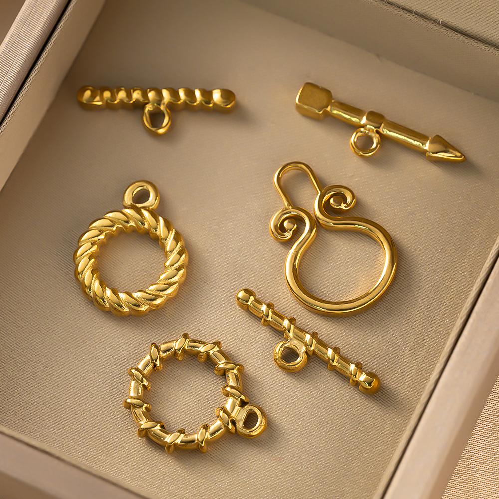2 Set tainless Steel  Gold Tog - Toggle Clasp Gold 리뷰 및 가격