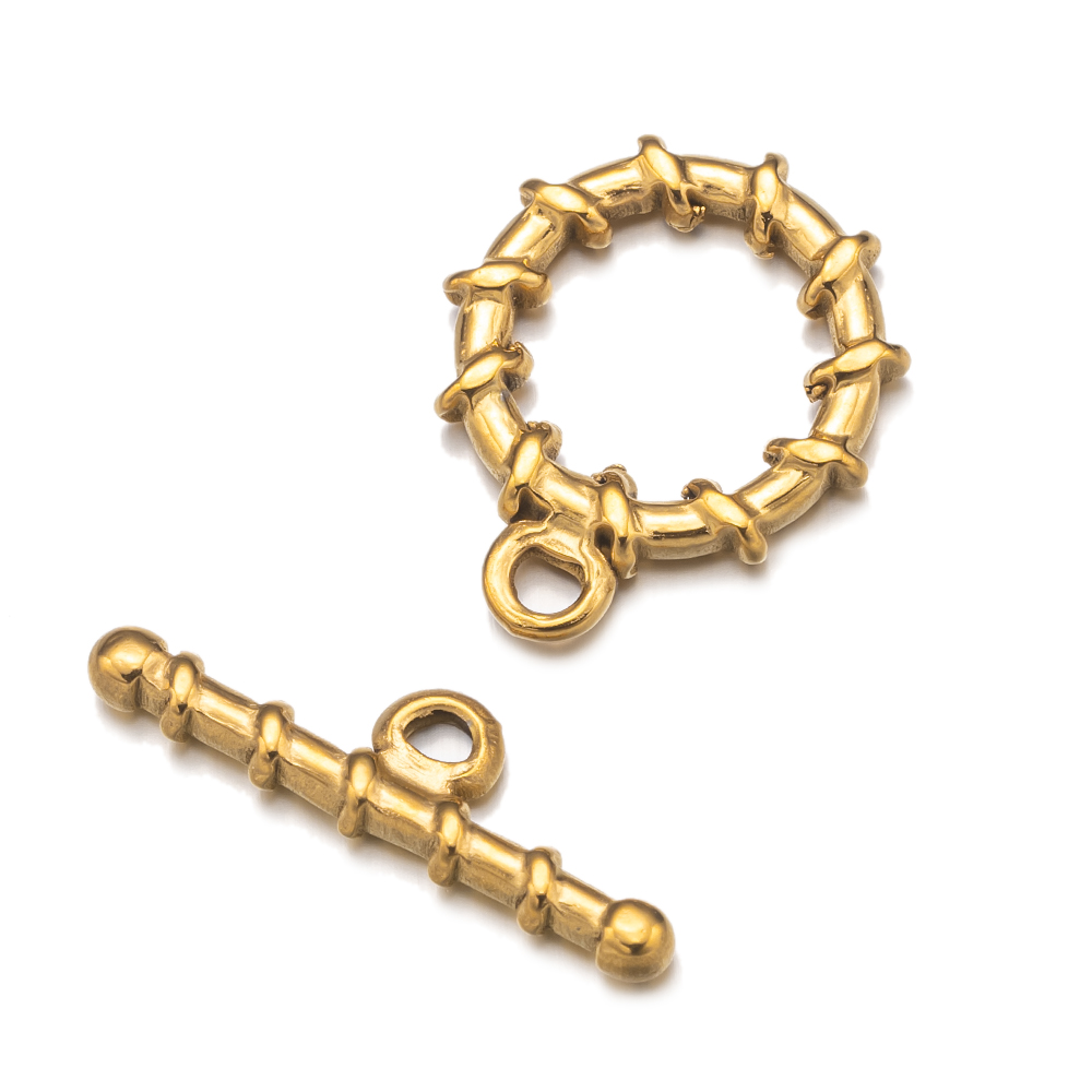 2 Set tainless Steel  Gold Tog - Toggle Clasp Gold 리뷰 및 가격