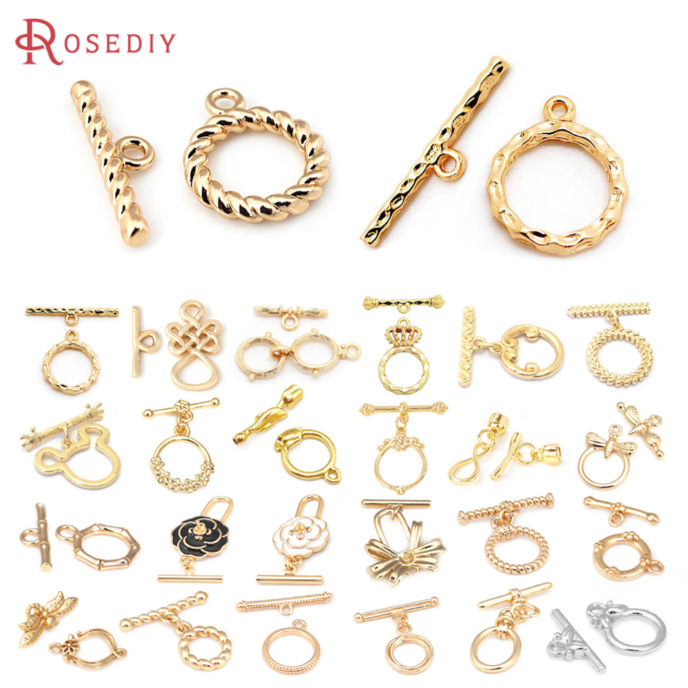 18K Gold Color Brass Geometry  - Toggle Clasp Gold 리뷰 및 가격