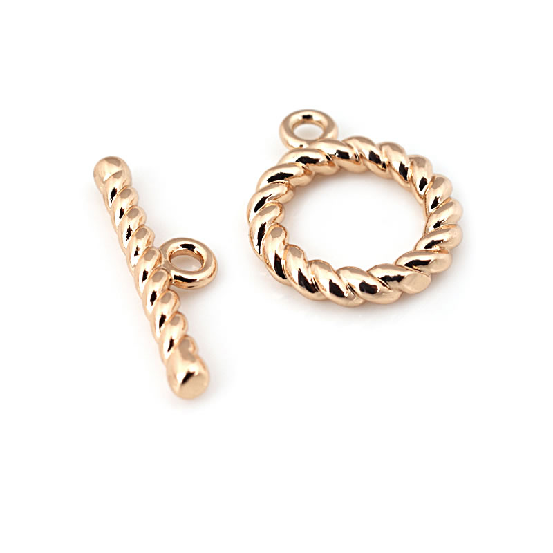 18K Gold Color Brass Geometry  - Toggle Clasp Gold 리뷰 및 가격