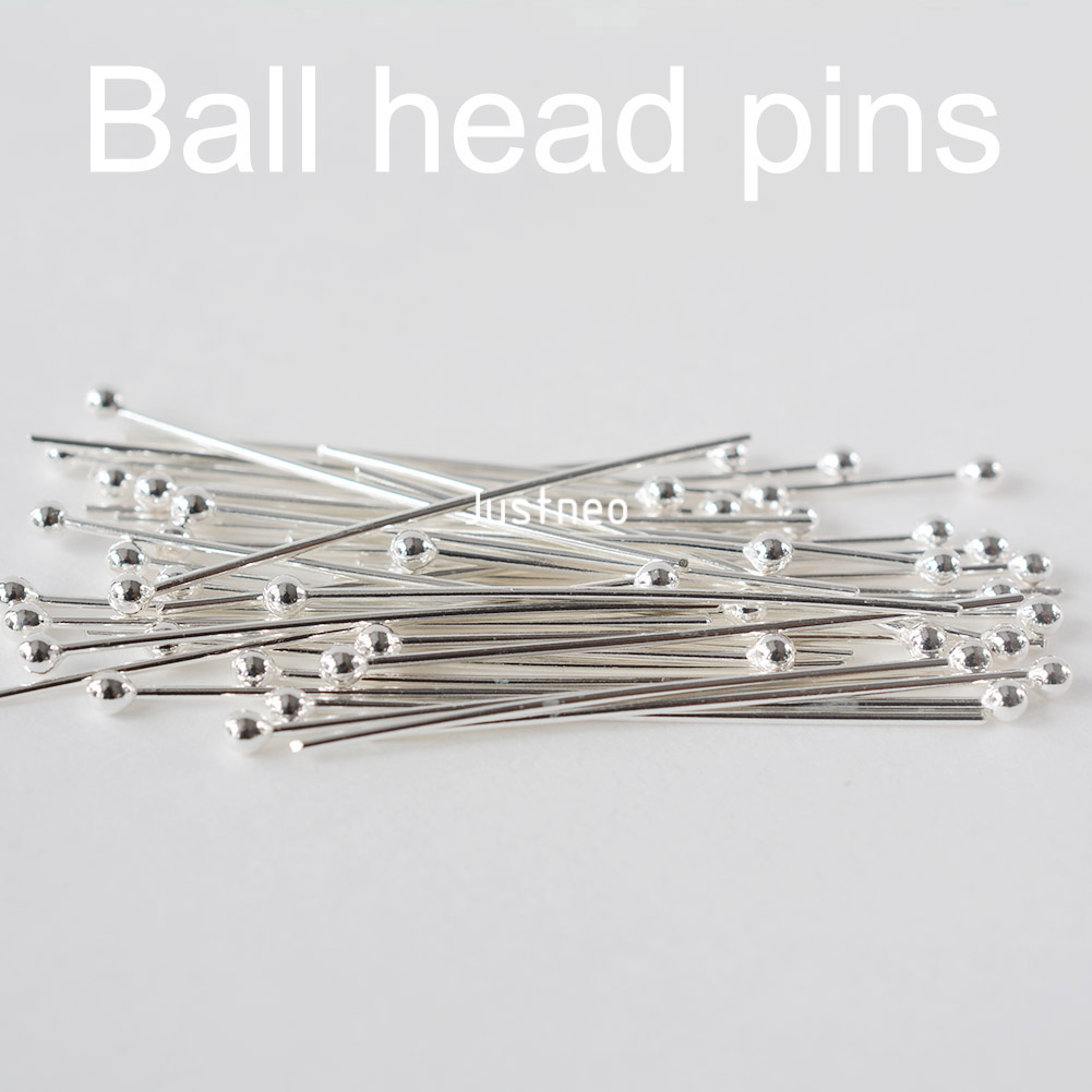 925 Sterling Silver Ball Head  - Jewelry Making Head Pins 리뷰 및 가격