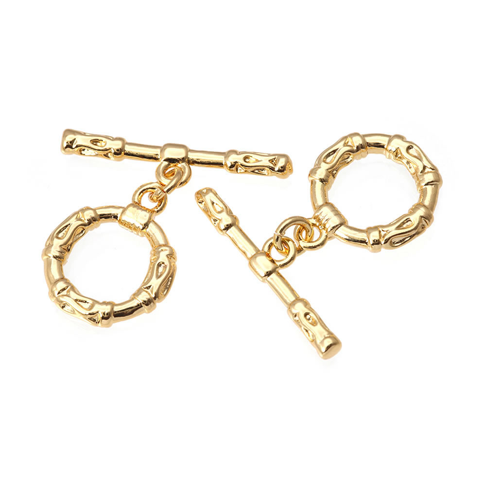 6 Sets 18K Gold Color Brass Ro - Toggle Clasp Gold 리뷰 및 가격