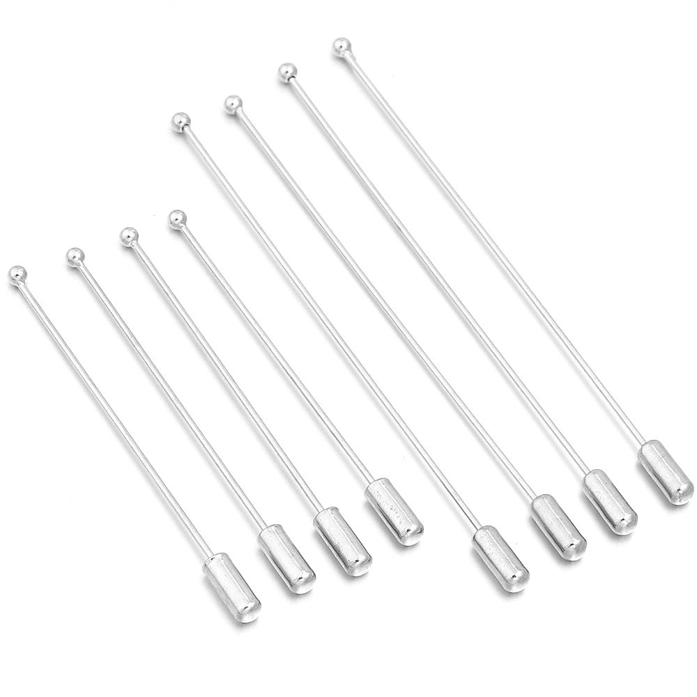 10pcs/lot 60/90cm Rhodium Colo - Jewelry Making Head Pins 리뷰 및 가격