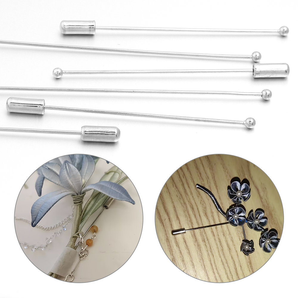 10pcs/lot 60/90cm Rhodium Colo - Jewelry Making Head Pins 리뷰 및 가격