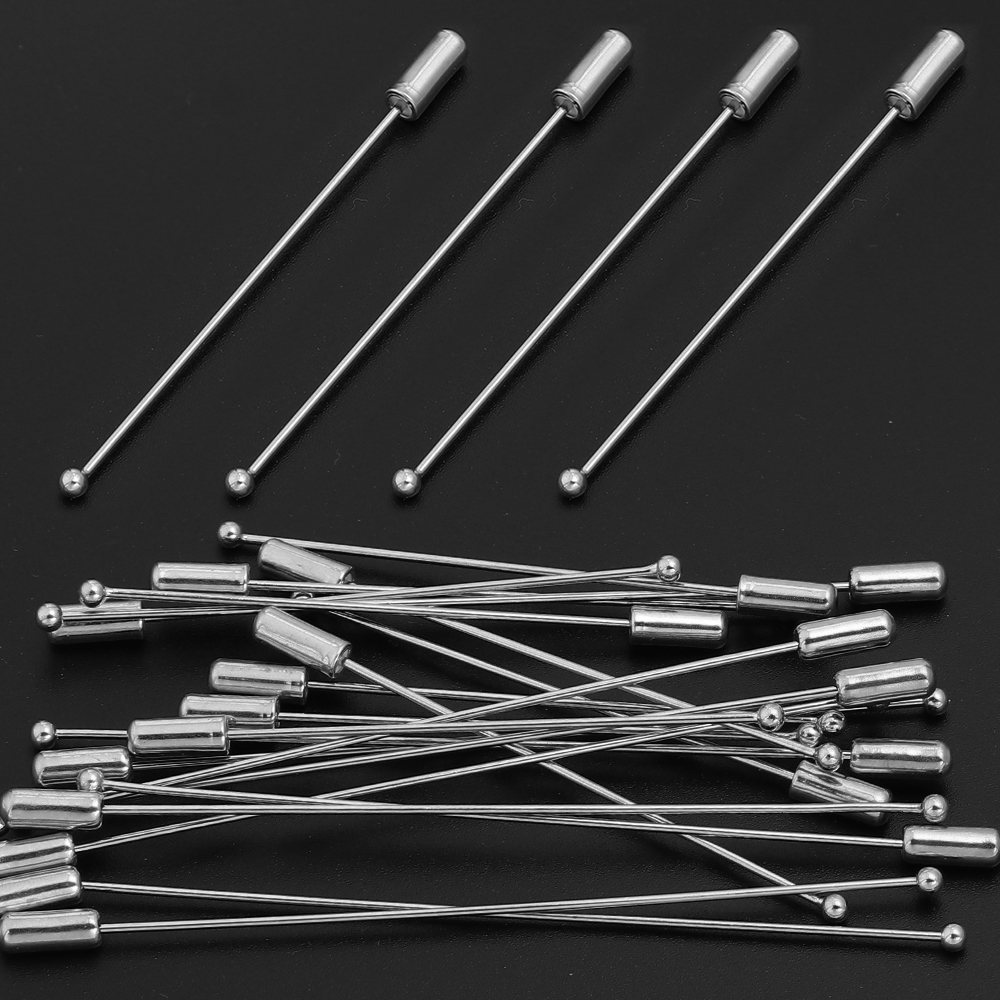 10pcs/lot 60/90cm Rhodium Colo - Jewelry Making Head Pins 리뷰 및 가격