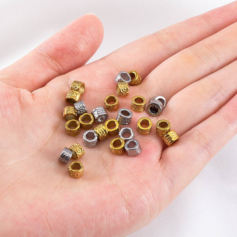 5pcs 4x6mm Stainless Steel Lar - Jewelry Making Youtube 리뷰 및 가격