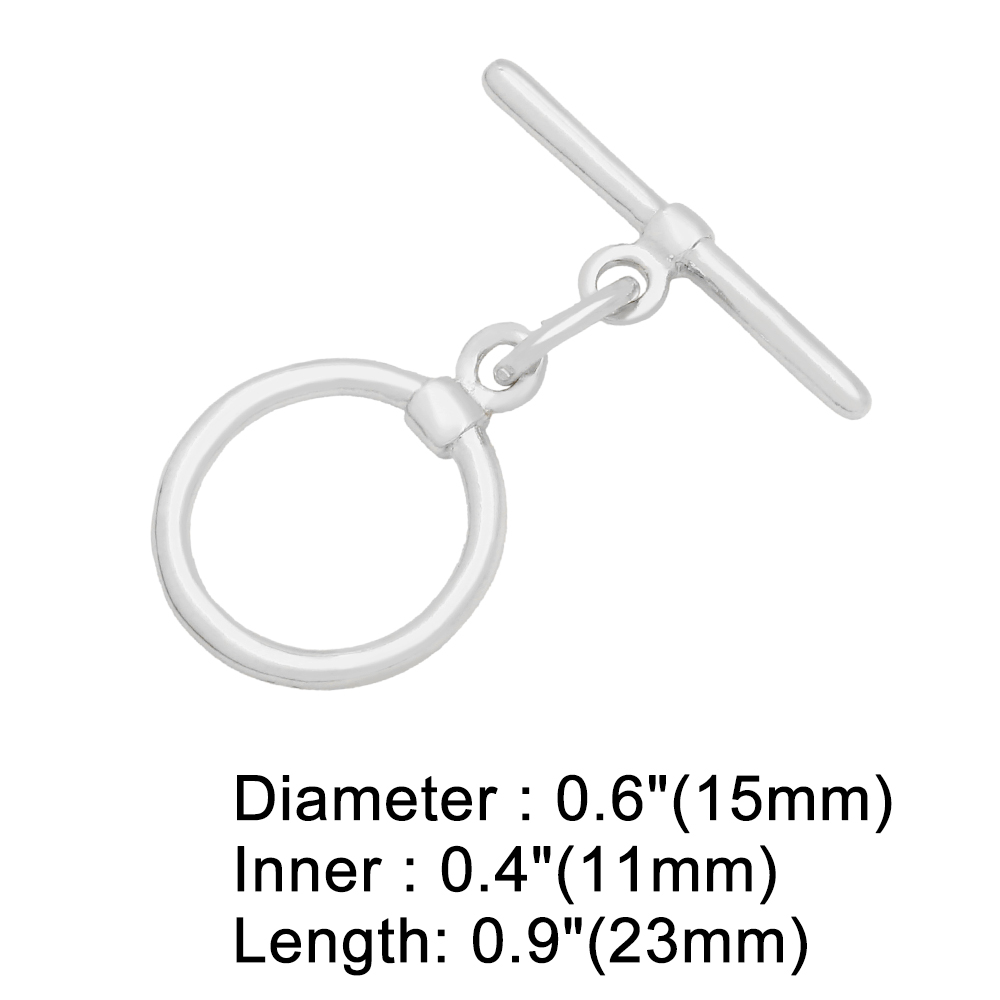 OCESRIO Trendy Toggle Round Cl - Toggle Clasp Gold 리뷰 및 가격