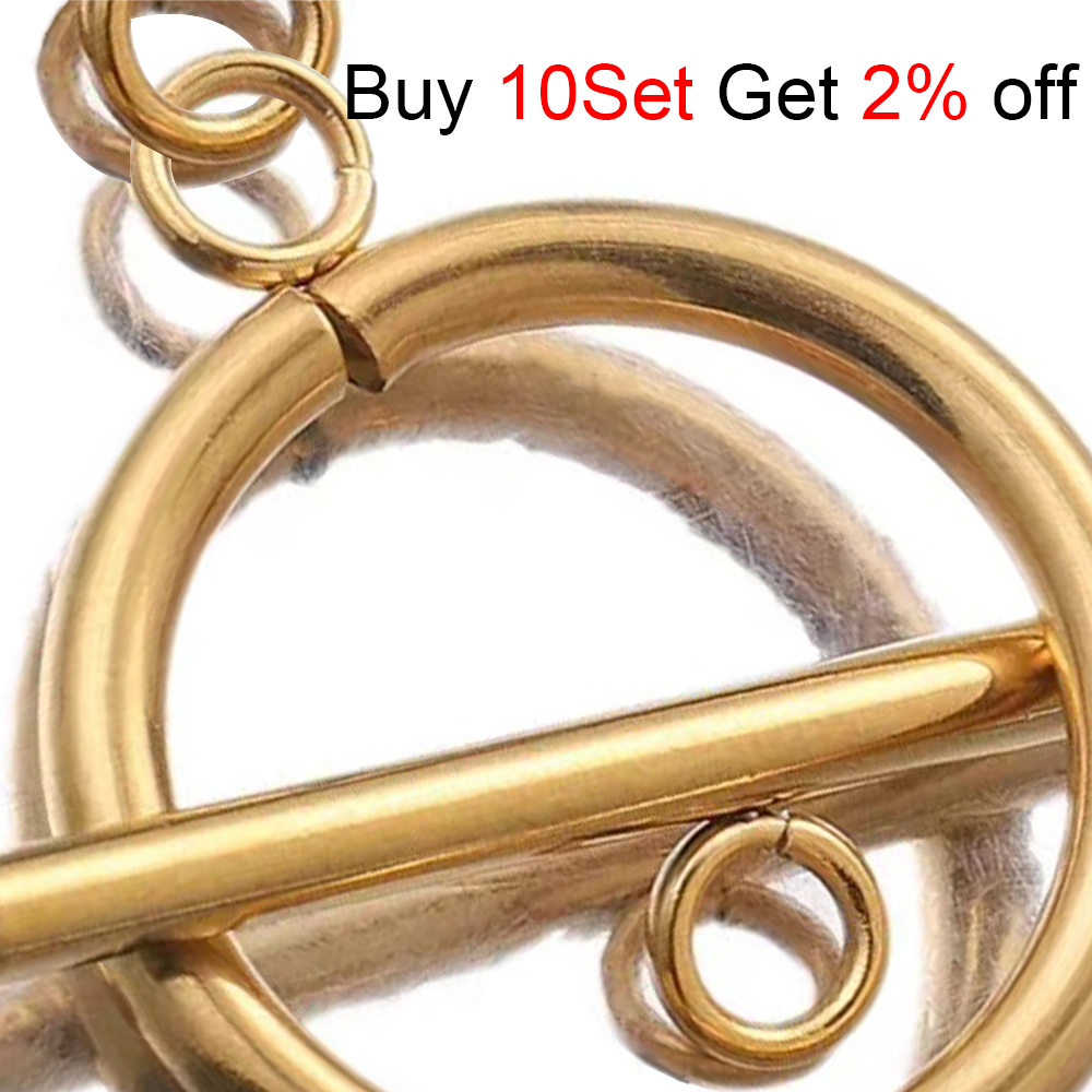 3 Set Gold Stainless Steel OT  - Toggle Clasp Gold 리뷰 및 가격