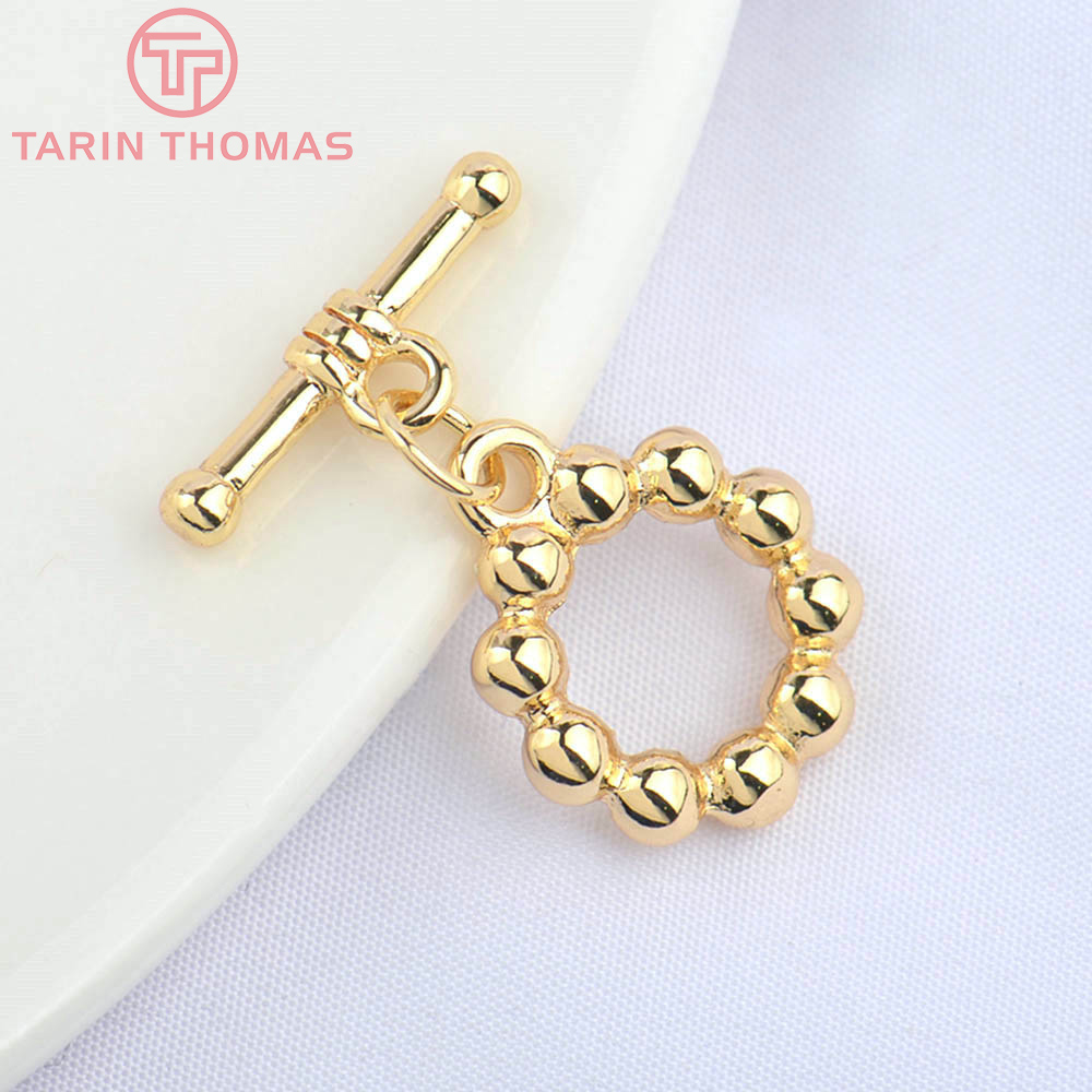 (4956)6 Sets 15MM 24K Gold Col - Toggle Clasp Gold 리뷰 및 가격