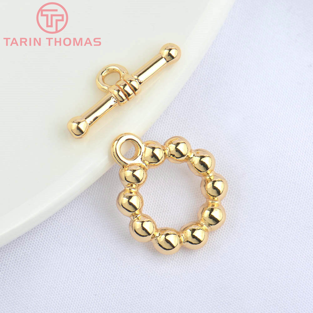 (4956)6 Sets 15MM 24K Gold Col - Toggle Clasp Gold 리뷰 및 가격