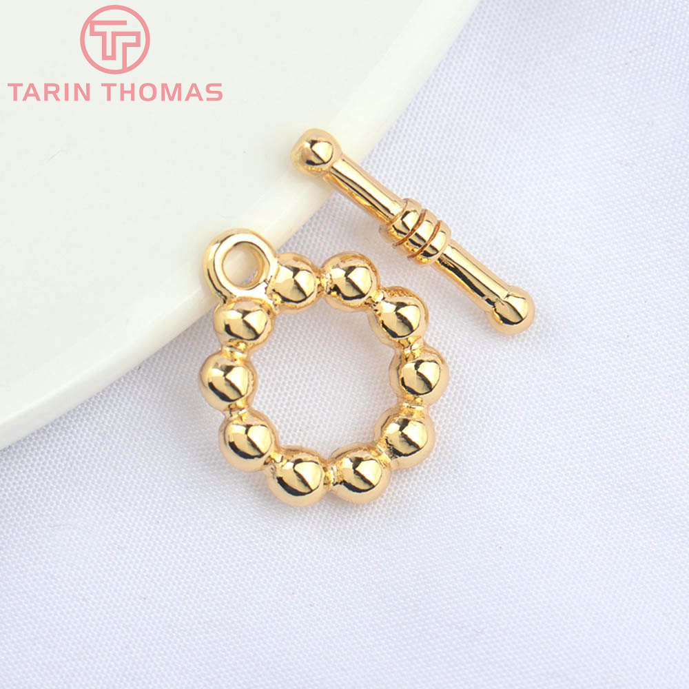 (4956)6 Sets 15MM 24K Gold Col - Toggle Clasp Gold 리뷰 및 가격