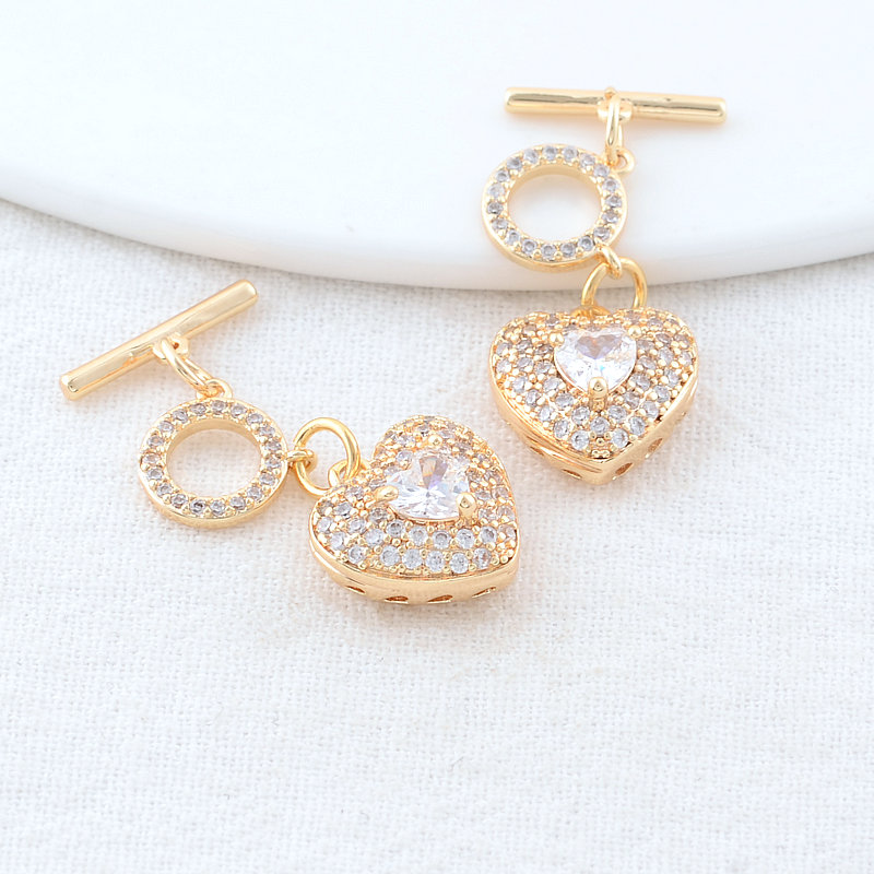 13MM 14K Gold Color Plated Hea - Toggle Clasp Gold 리뷰 및 가격