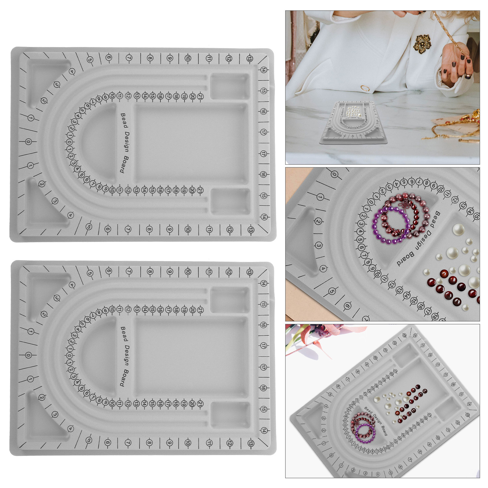 2Pcs Bead Design Board Jewelry - Jewelry Making 리뷰 및 가격