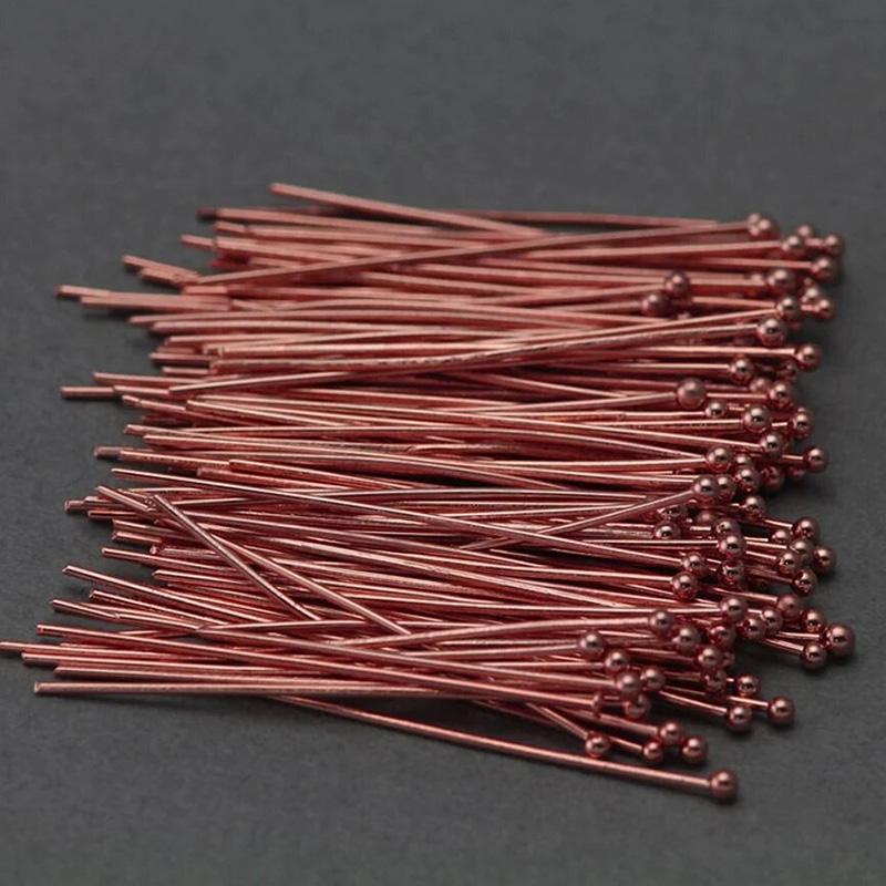 14K Rose Gold Filled Ball Head - Jewelry Making Head Pins 리뷰 및 가격