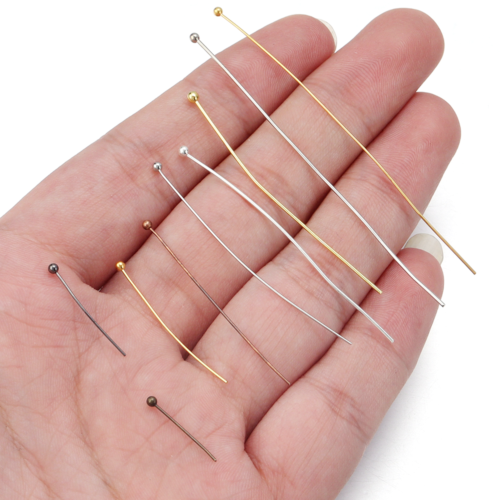 100/200pcs Copper Ball Head Pi - Jewelry Making Head Pins 리뷰 및 가격