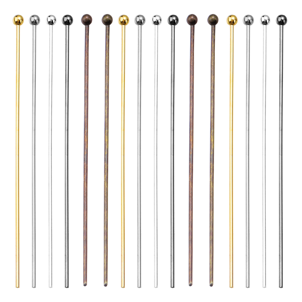 100/200pcs Copper Ball Head Pi - Jewelry Making Head Pins 리뷰 및 가격
